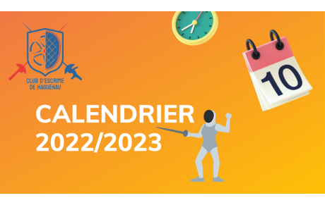 Calendrier: compétitions et stages 