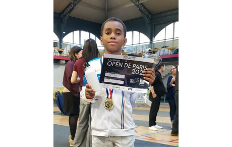 Elyjah vainqueur d'Open de Paris dans la catégorie M9
